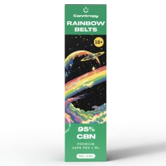 Canntropy CBN Vape Pen varavīksnes jostas, 1 ml, 95% CBN — displeja kaste 10 gab.