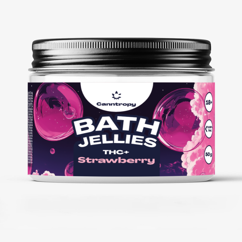 Canntropy THC+ Gummies Strawberry, 10 gab. x 5mg, 50g