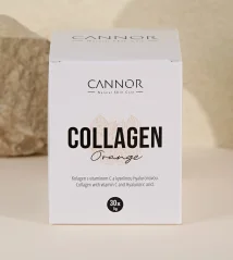 Cannor Collagene con Acido Ialuronico, Arancia, Trattamento 30 Giorni, 30 Bustine, 150 g