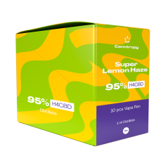 Canntropy H4CBD Vape Pen Super Lemon Haze, 95 % H4CBD, 1 ml - Display box, 10 pieces