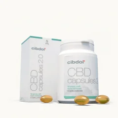 Cibdol softgel capsules 5% CBD, 500 mg CBD, 60 capsules
