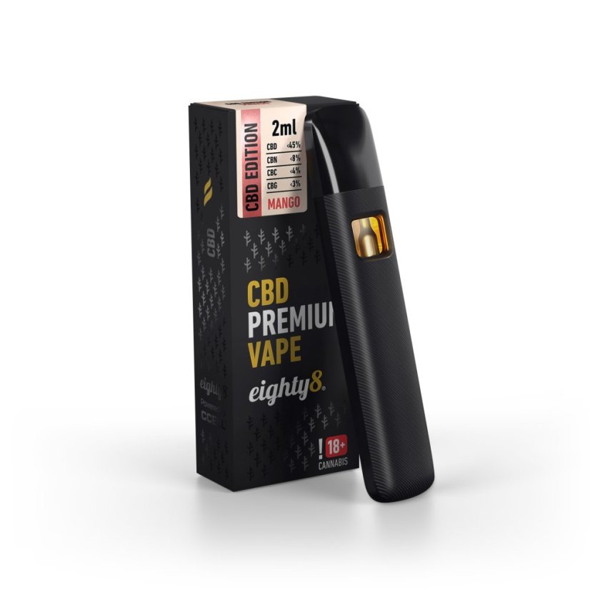 Eighty8 CBD Vape Mango, 45% CBD, 2 ml