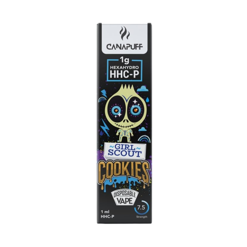 CanaPuff Girl Scout Cookies 96 % HHCP - Disposable vape pen, 1 ml