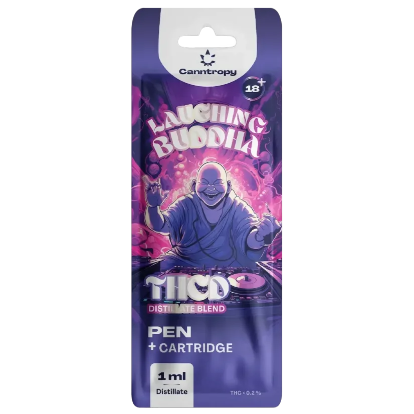 Canntropy THCD Pen + Cartridge Laughing Buddha, THCD 10 %, 1 ml