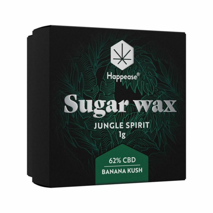 Happease - Extract Jungle Spirit Sugar Wax, 62% CBD, 1 g