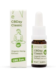 Enecta CBDay Plus Organic Hemp Extract CBD oil 10%, 1000 mg, 10 ml