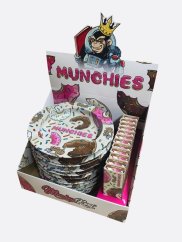 Monkey King Pepelnik Munchies s tankimi papirčki za zvijanje ciger in konicami KS (24 kosov/stojalo)