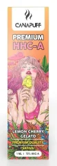 CanaPuff HHCA vienreizējās lietošanas vape pildspalva Lemon Cherry Gelato, HHCA 79%, 1 ml