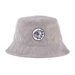 The Bulldog Bucket Hat s Výšivkou Šedá