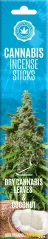 Cannabis Incense Sticks Dry Cannabis & Coconut - Carton (6 packs)