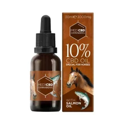 MediCBD CBD oil for horses with salmon oil, 10 % CBD, 3000 mg, 30 ml