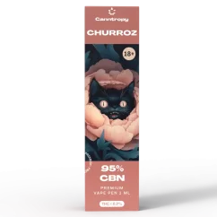Canntropy CBN Vape Pen Churroz, 1ml, 95% CBN — displeja kaste 10 gab.
