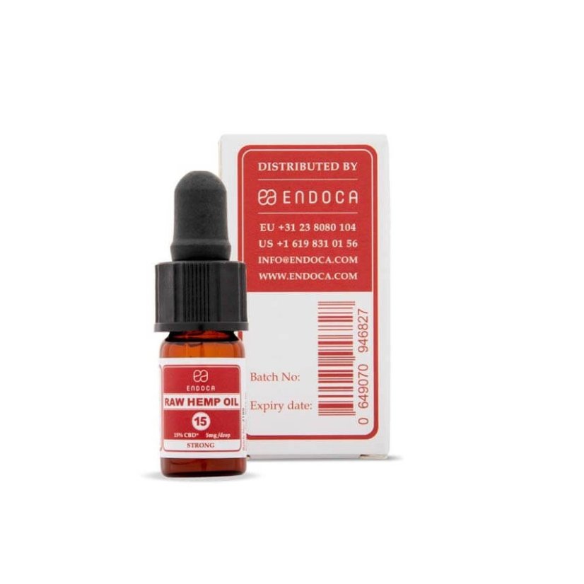 Endoca RAW Hemp Oil 300 mg CBD + CBDa (15%), 2 ml
