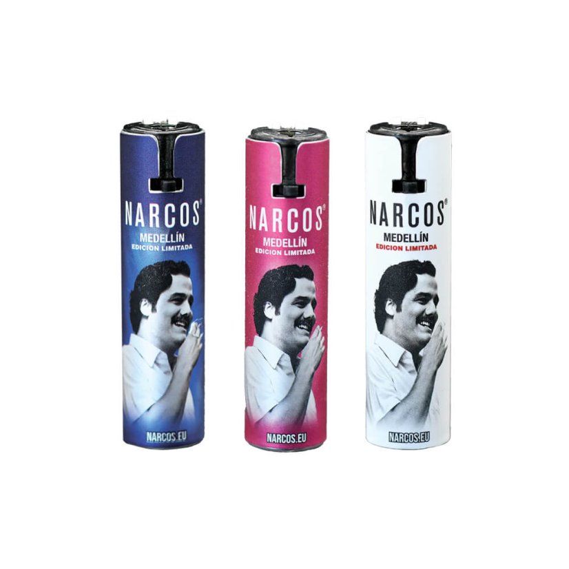 Narcos Limited Edition Aluminum Lighters, Display Box 24 pcs