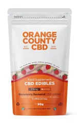Orange County CBD Strawberries, grab bag, 200 mg CBD, 8 pcs, 50 g ( 10 pcs / display ), 500 g