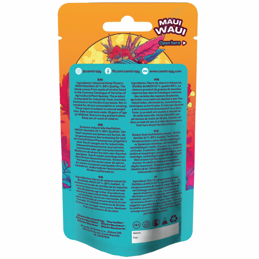 Canntropy HHCH Flower Maui Wau, HHCH 95% kvalitāte, 1 g - 100 g