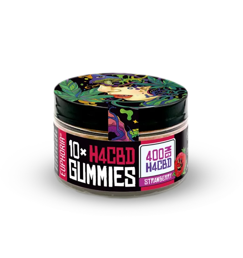 Euphoria H4CBD Gummies Strawberry, 10 gab x 40 mg, 400 mg