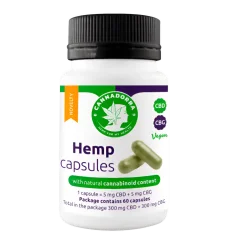 Cannadorra Hemp capsules with CBD + CBG, 60 pcs
