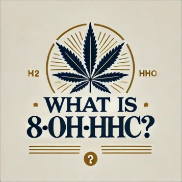 さりげない金色の丸と文字の麻の葉： 8-OH-HHCとは？