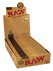 Cartine corte RAW non sbiancate misura 1¼ - 24 pz in box
