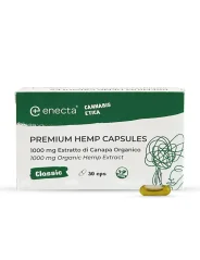 Enecta Premium Capsule di Canapa, 1000 mg di estratto di canapa biologico, 30 capsule
