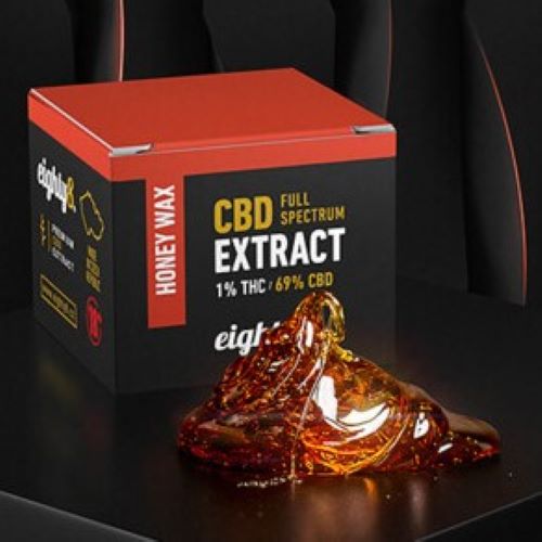Eighty8 Honey wax Extract 69 % CBD, THC 0,2%, 1 g
