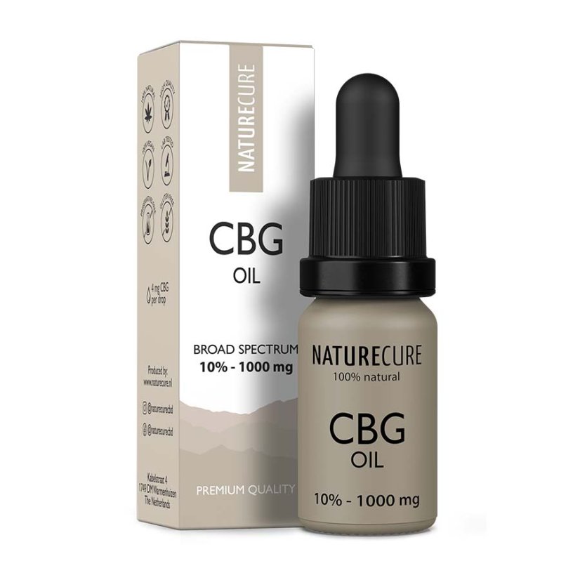 Nature Cure CBG eļļa - 10% CBG, 1000mg, 10ml