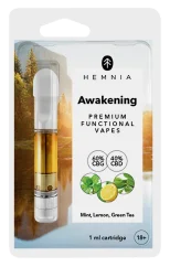 Hemnia Cartridge Awakening - 60 % CBG, 40 % CBD, lemon, mint, green tea, 1 ml