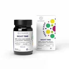 Endoca CBD želejkonfektes Nakts lietošanai, 25 mg CBD, 25 mg CBN, melnās upenes aromāts, 30 gab., 60 g
