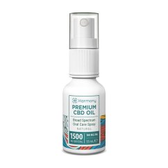 Harmony CBD aerosols mutes veselībai 1500 mg, 15 ml, dabīgs