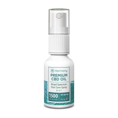 Harmony CBD olej ve spreji 1500 mg, 15 ml, Máta