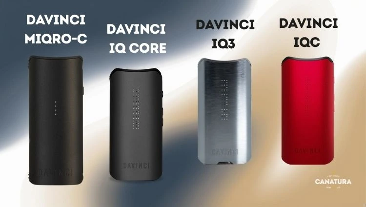 DaVinci vaporisers, DaVinci Miqro-C, DaVinci IQ Core, DaVinci IQ3, DaVinci IQC, CanaturaWholesale logo bottom right